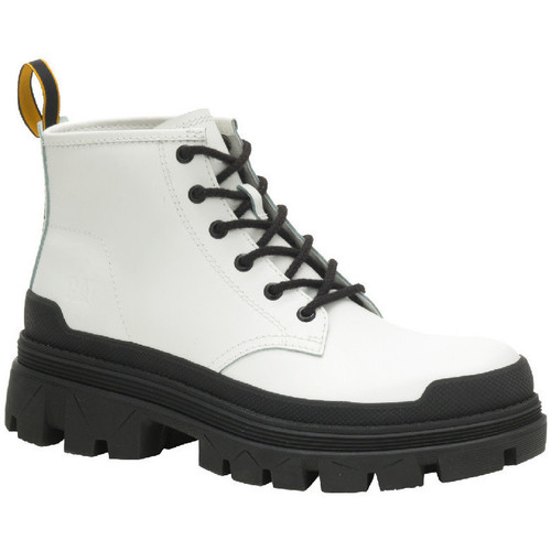 Scarpe Uomo Stivaletti Caterpillar Hardwear Mid Bianco