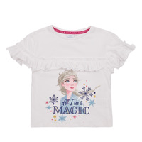 Abbigliamento Bambina T-shirt maniche corte TEAM HEROES  T-SHIRT LA REINE DES NEIGES Bianco