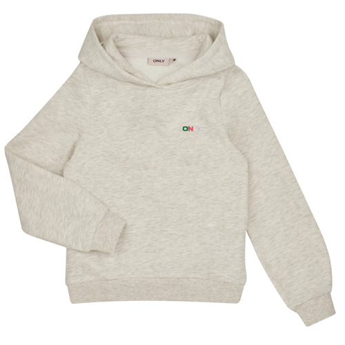 Abbigliamento Bambina Felpe Only KOGNOOMI L/S LOGO HOOD SWT NOOS Beige