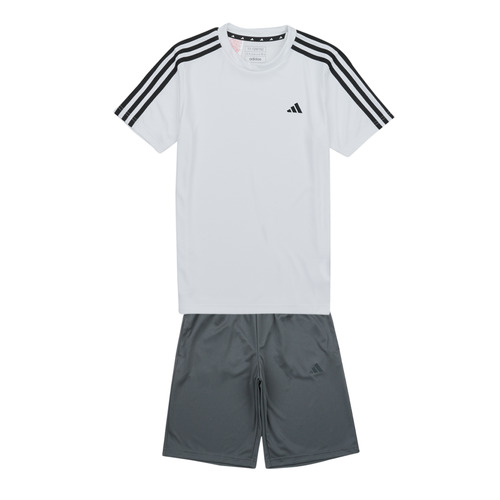 Abbigliamento Unisex bambino Tuta Adidas Sportswear TR-ES 3S TSET Bianco