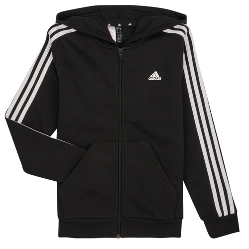 Abbigliamento Unisex bambino Felpe Adidas Sportswear 3S FL FZ HOOD Nero