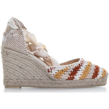 Scarpe Donna Espadrillas Castaner Zeppa Carina multicolore con lacci caviglia 