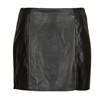 Abbigliamento Donna Gonne Only ONLLENI FAUX LEATHER SLIT SKIRT PNT Nero