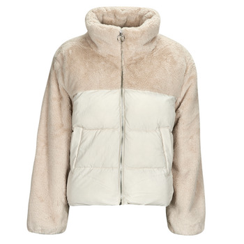 Abbigliamento Donna Piumini Only ONLWANJA FUR PUFFER MIX JACKET CC OTW Beige