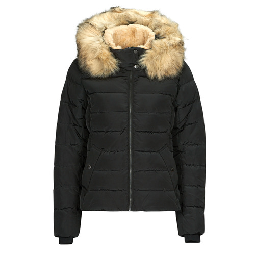 Abbigliamento Donna Piumini Only ONLNEWCAMILLA FUR HOOD JACKET CC OTW Nero