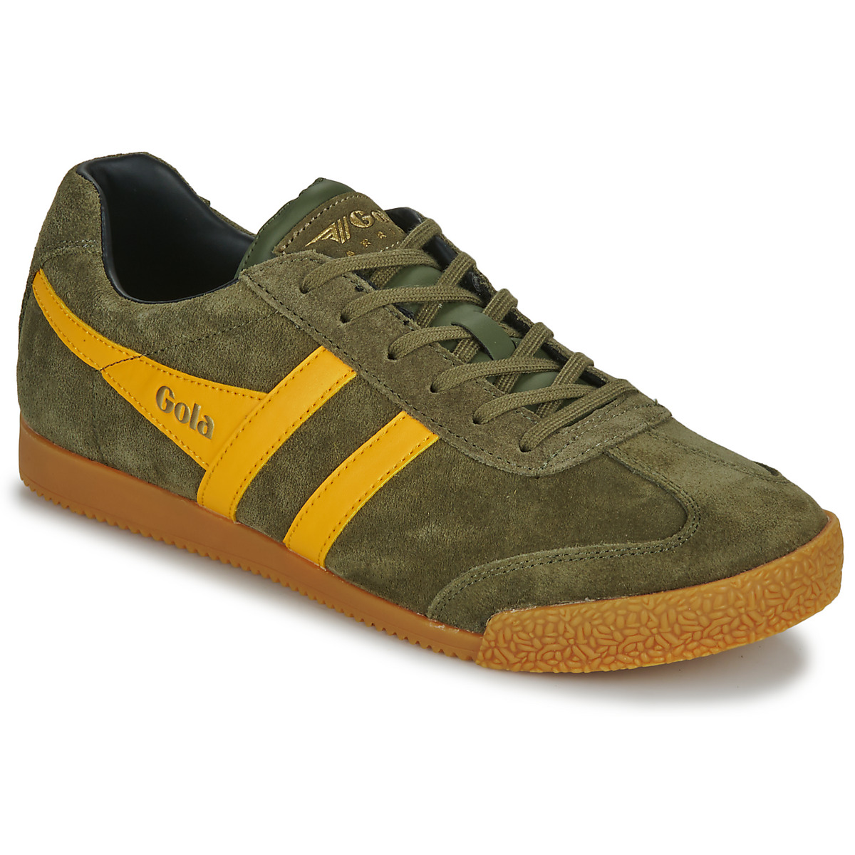 Scarpe Uomo Sneakers basse Gola HARRIER Kaki / Giallo