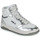 Scarpe Donna Sneakers alte Karl Lagerfeld KREW KC Kollar Mid Boot Bianco / Argento