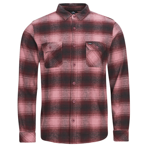 Abbigliamento Uomo Camicie maniche lunghe Rip Curl COUNT FLANNEL SHIRT Rosa / Bordeaux