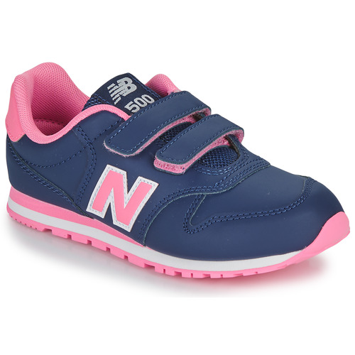 Scarpe Bambina Sneakers basse New Balance 500 Marine / Rosa