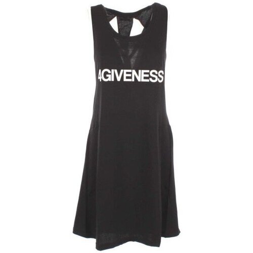 Abbigliamento Donna Abiti corti 4giveness Abito Donna Lungo Logo Nero