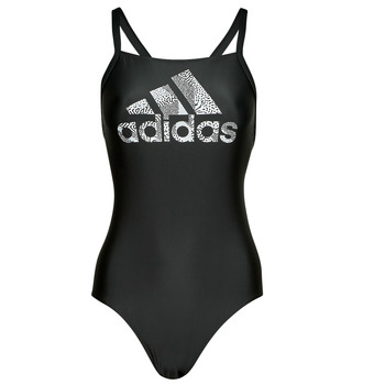 Abbigliamento Donna Costume intero adidas Performance BIG LOGO SUIT Nero / Bianco