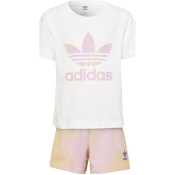 Abbigliamento Bambina Tuta adidas Originals HK2944 Bianco