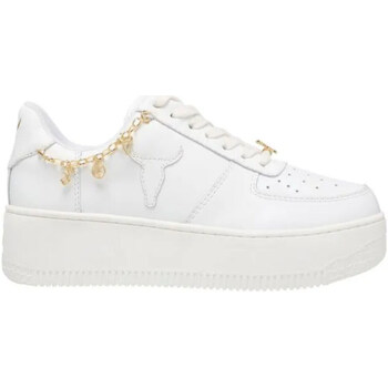 Scarpe Donna Tennis Windsor Smith ROSES WHTGLDWHT Bianco