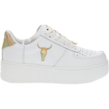 Scarpe Donna Tennis Windsor Smith RECHARGE WHTROSGLD Bianco