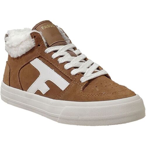 Scarpe Donna Sneakers alte Faguo Walnut mid baskets Marrone