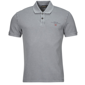 Abbigliamento Uomo Polo maniche corte Napapijri ELBAS 4 Grigio