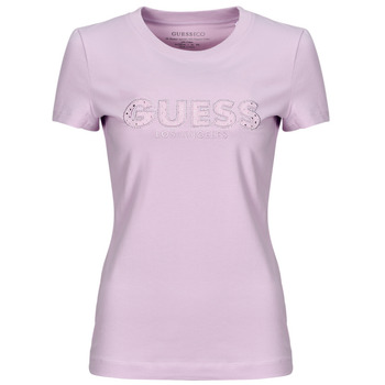 Abbigliamento Donna T-shirt maniche corte Guess SANGALLO TEE Lila