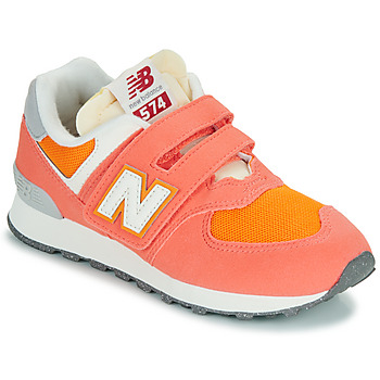 Scarpe Unisex bambino Sneakers basse New Balance 574 Arancio