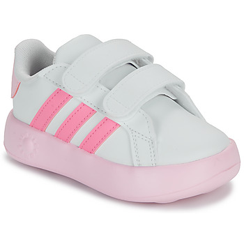 Scarpe Bambina Sneakers basse Adidas Sportswear GRAND COURT 2.0 CF I Bianco / Rosa