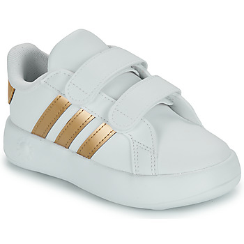 Scarpe Bambina Sneakers basse Adidas Sportswear GRAND COURT 2.0 CF I Bianco / Oro