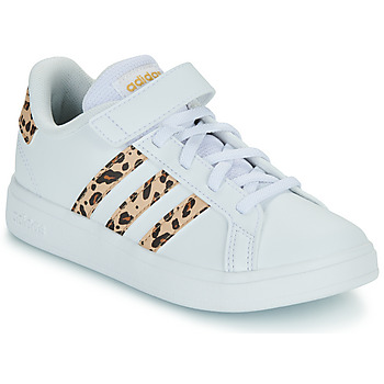 Scarpe Bambina Sneakers basse Adidas Sportswear GRAND COURT 2.0 EL K Bianco / Leopardo