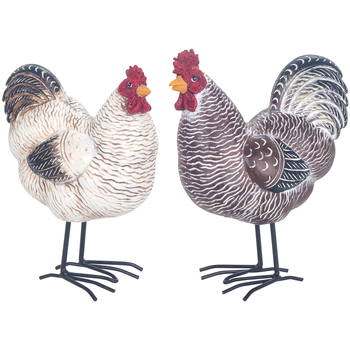 Casa Statuette e figurine Signes Grimalt Figura Gallina 2 U Grigio