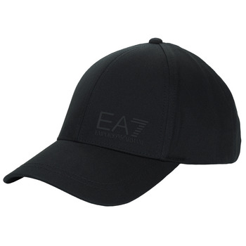 Accessori Cappellini Emporio Armani EA7 TRAIN CORE ID U LOGO CAP Nero / Logo / Nero