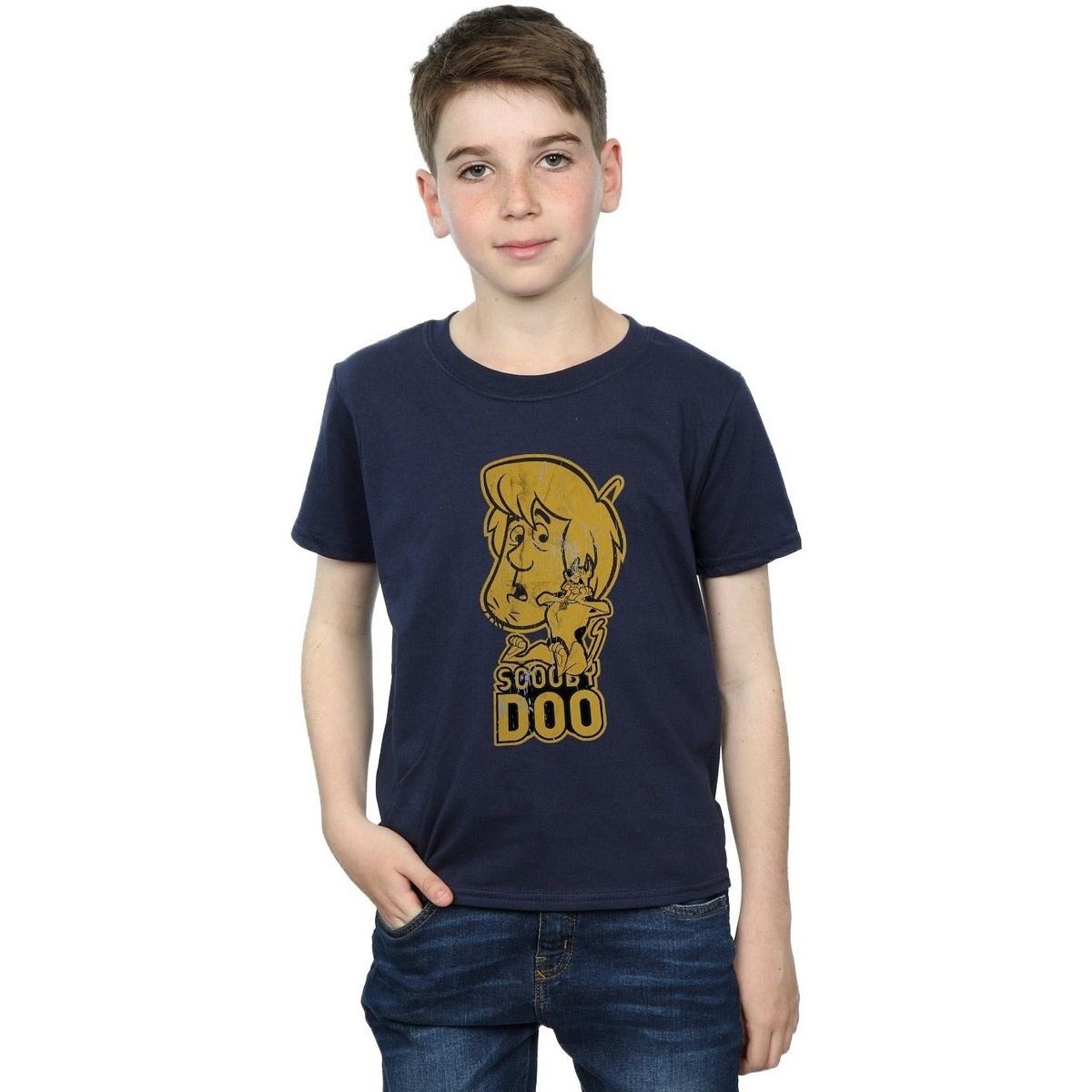 Abbigliamento Bambino T-shirt & Polo Scooby Doo BI33286 Blu