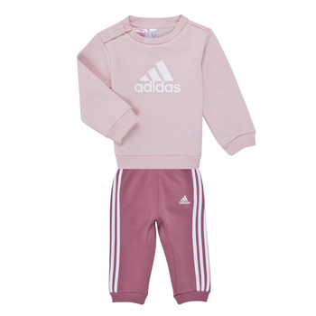 Abbigliamento Bambina Completo Adidas Sportswear Badge of Sport Jogger Set Rosa / Bianco