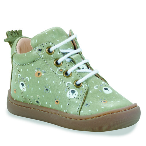 Scarpe Unisex bambino Sneakers alte Easy Peasy MY DEBOO LACET+ Verde