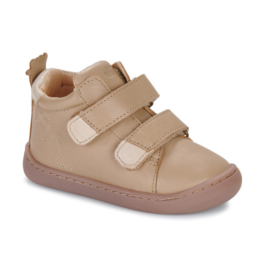 Scarpe Unisex bambino Sneakers alte Easy Peasy MY DEBOO VELCRO+ Beige