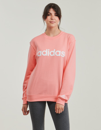 Abbigliamento Donna Felpe Adidas Sportswear Essentials Linear French Terry Sweatshirt Rosa / Bianco