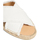 Scarpe Donna Espadrillas Castaner Ciabatta Palmera bianco con incrocio 