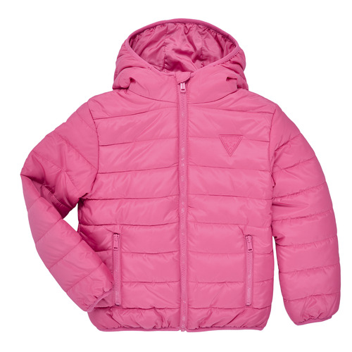 Abbigliamento Bambina Piumini Guess HOODED LS PADDED PUFFER W ZIP Rosa