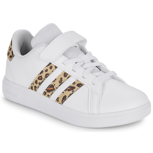 Scarpe Bambina Sneakers basse Adidas Sportswear GRAND COURT 2.0 EL C Bianco / Leopard