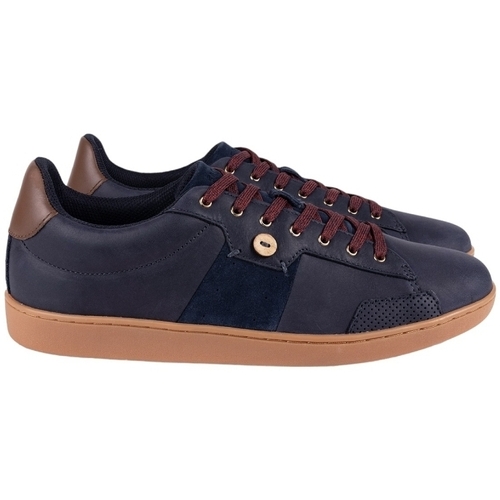 Scarpe Uomo Sneakers Faguo HOSTA LEATHER SUEDE Blu