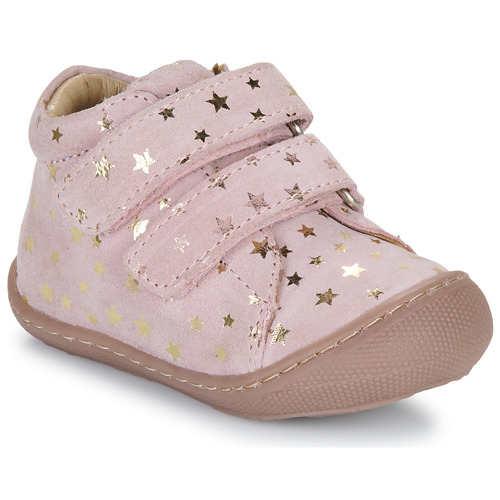 Scarpe Bambina Sneakers alte Citrouille et Compagnie JUKI Rosa / Clair / Stelle / Fantasia