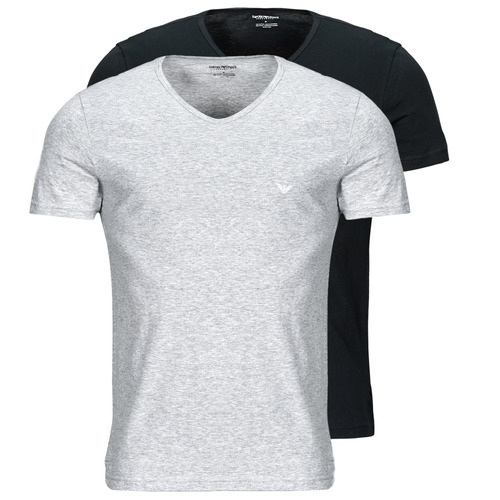 Abbigliamento Uomo T-shirt maniche corte Emporio Armani CC722-111648 Nero / Grigio