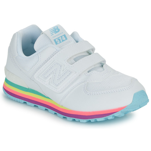 Scarpe Bambina Sneakers basse New Balance 574 Bianco