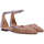 Scarpe Donna Ballerine Poesie Veneziane ballerina pelle raffia cuoio lill Marrone