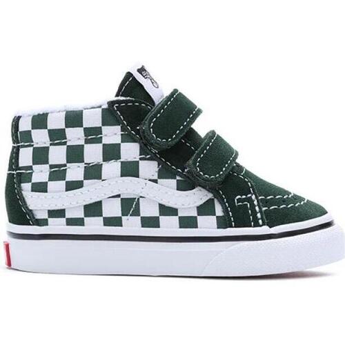 Scarpe Bambino Sneakers alte Vans sk8-mid_reissu_verde Verde