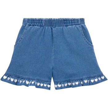 Abbigliamento Bambina Shorts / Bermuda Guess STRETCH DENIM SHORTS Blu