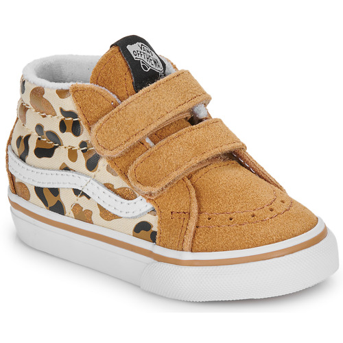 Scarpe Bambina Sneakers alte Vans SK8-Mid Reissue V Camel / Leopard