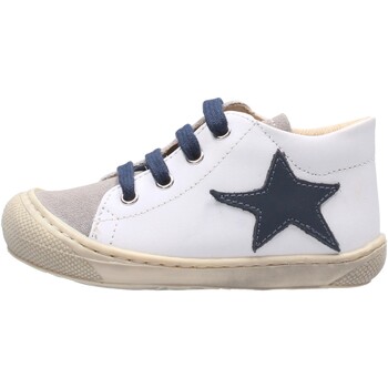 Scarpe Unisex bambino Sneakers alte Naturino - Polacchino bianco/blu KOLDE-1B58 Bianco