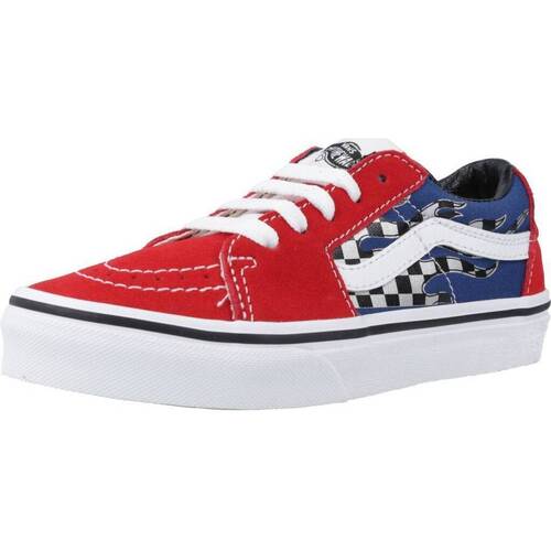 Scarpe Bambino Sneakers Vans SK8-LOW REFLECT CHECK Rosso