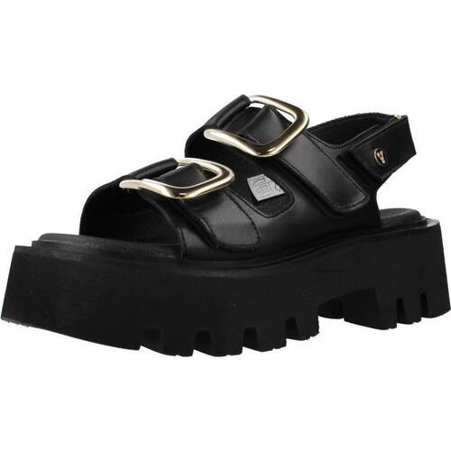 Scarpe Donna Sandali Yellow FUNK Nero