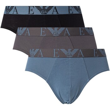 Biancheria Intima Uomo Slip Emporio Armani Slip da 3 confezioni Blu