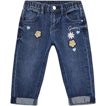 Abbigliamento Bambina Jeans Guess Jeans a vita media K4YA01D45E0 Blu