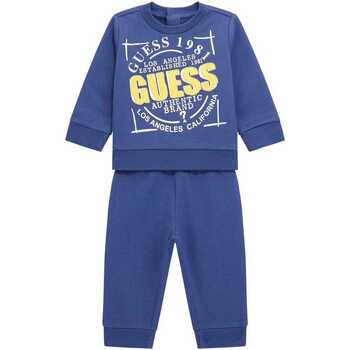 Abbigliamento Bambino Tuta Guess Set felpa e pantalone active N4YG14KA6R0 Blu