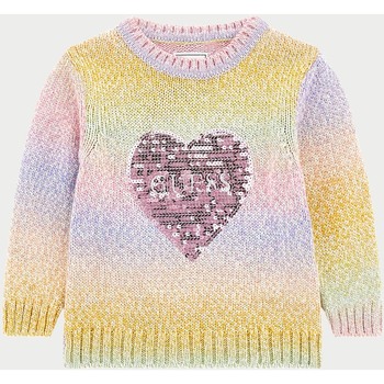 Abbigliamento Bambina Maglioni Guess Maglione cuore con paillettes  per bambine Multicolore